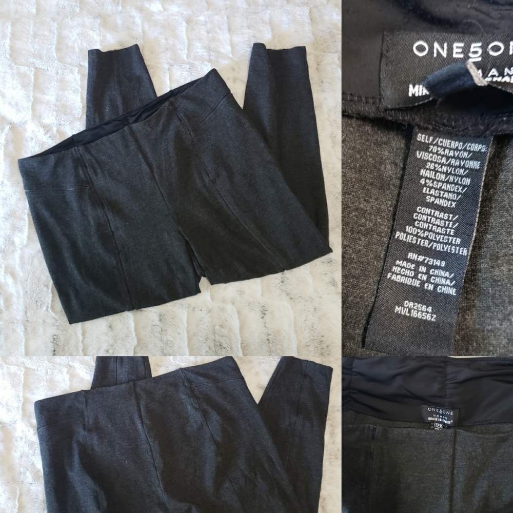 One 5 One Grey Miracle Ab Shaping Leggings 2X